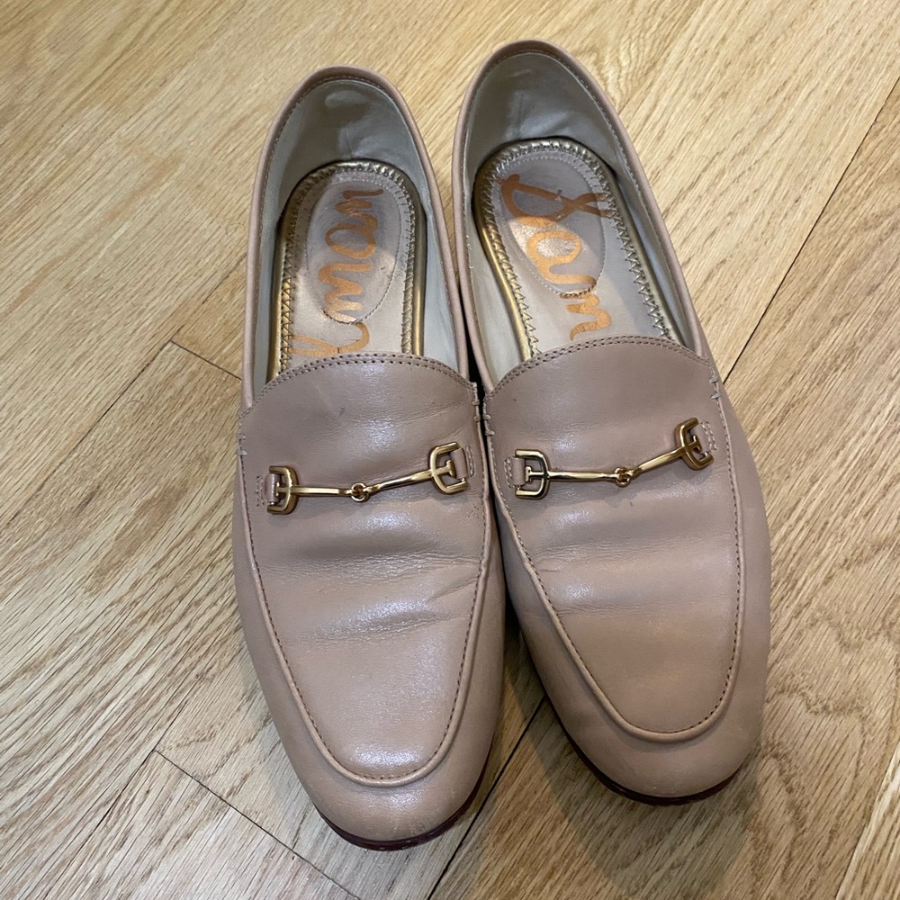 Sam Edelman Nude Women's Leather Loafers in Size 8.5
